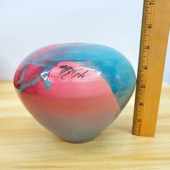 Christopher "Christoph" Heede Arizona Studio Pottery Ruku Jug Vase Vessel - Picture 13 of 16